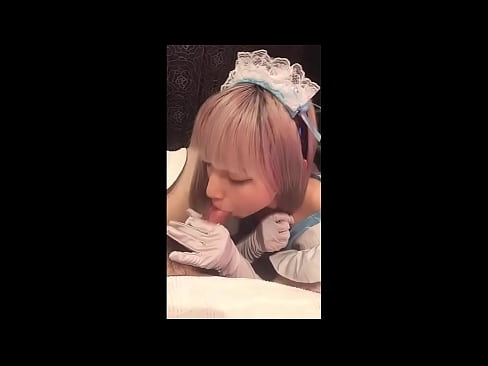 ❤️ Японский идол [mayuka], костюм французской горничной, часть 1, минет и дрочка с лосьоном Секс видео у нас ❌️❤